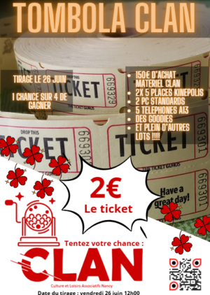La tombola annuelle du CLAN !