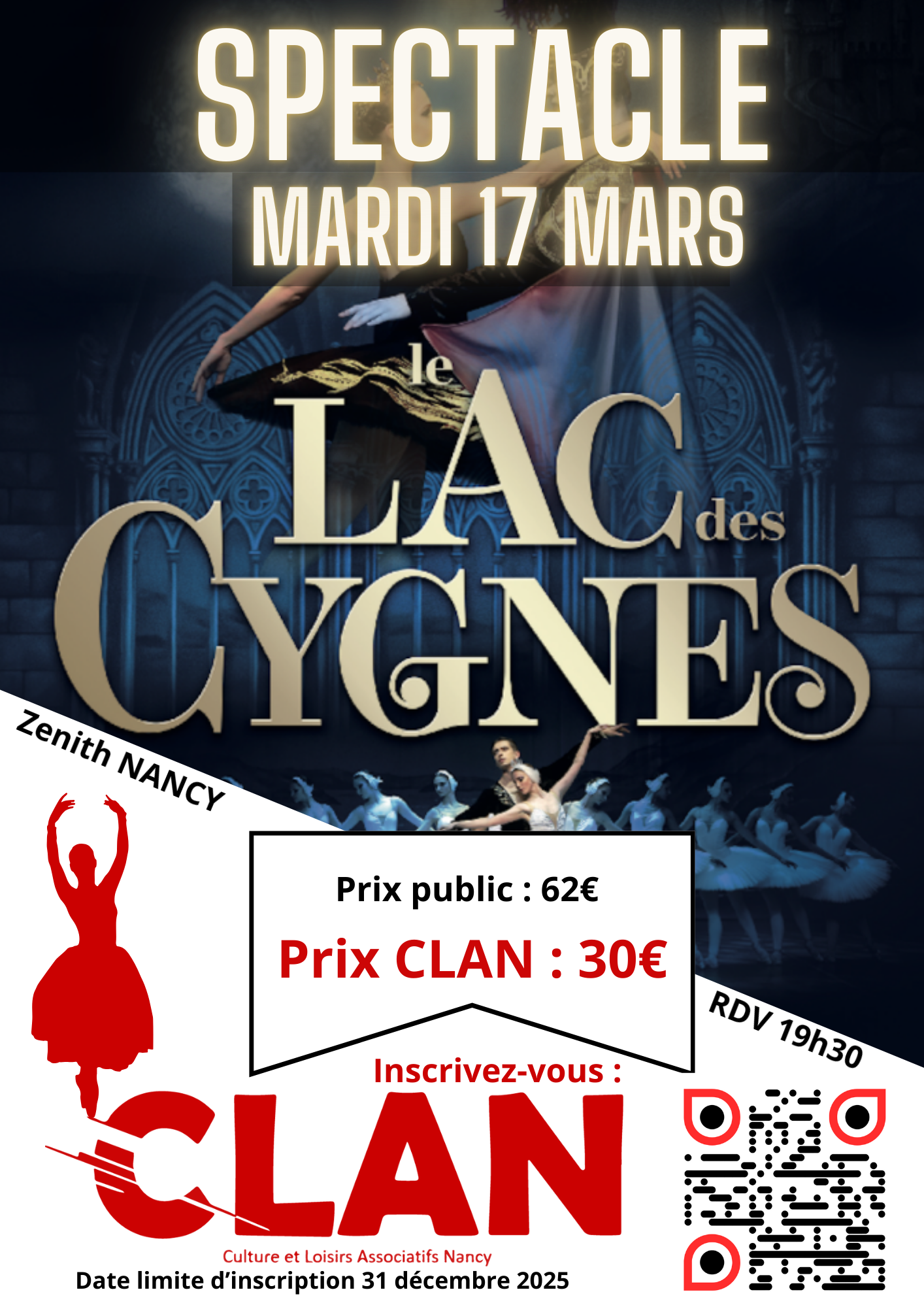 Spectacle - Le lac des cygnes